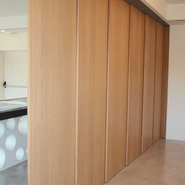 Porte in rovere ad impacchettamento laterale
