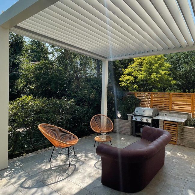 Pergola bioclimatica.